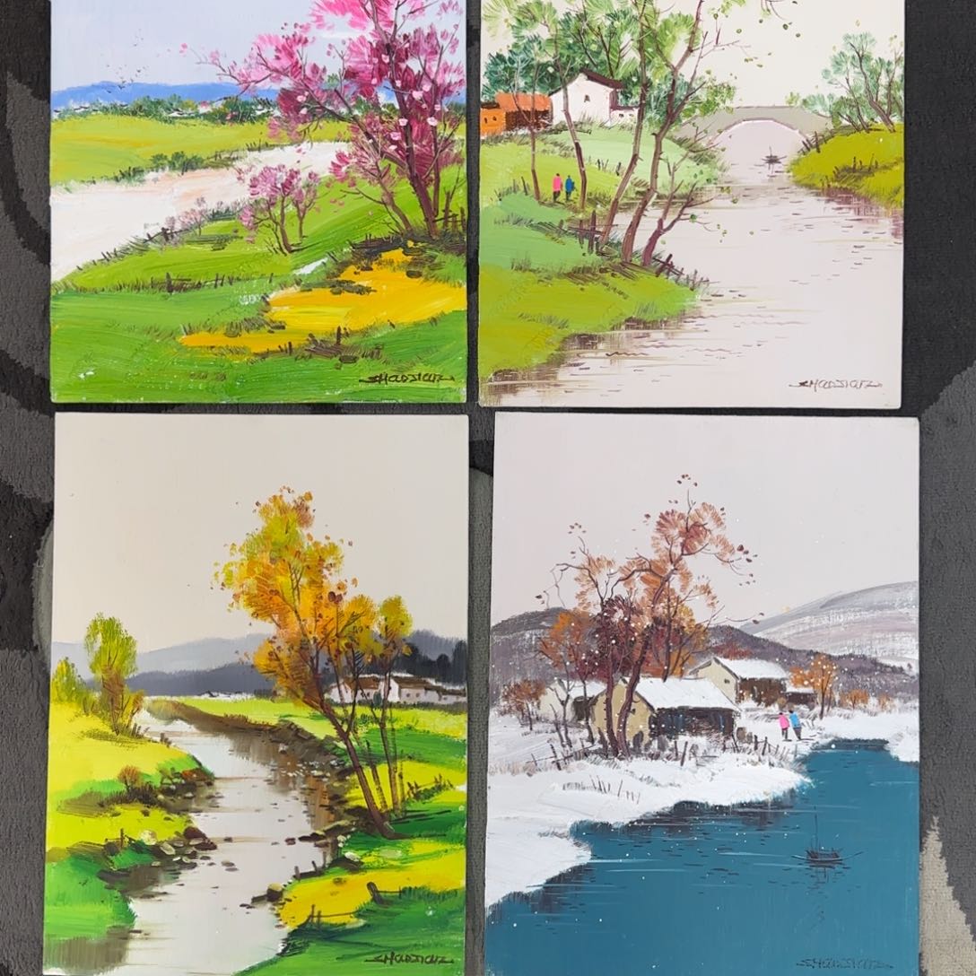 油画平***遂油画作品展的设计风格设计