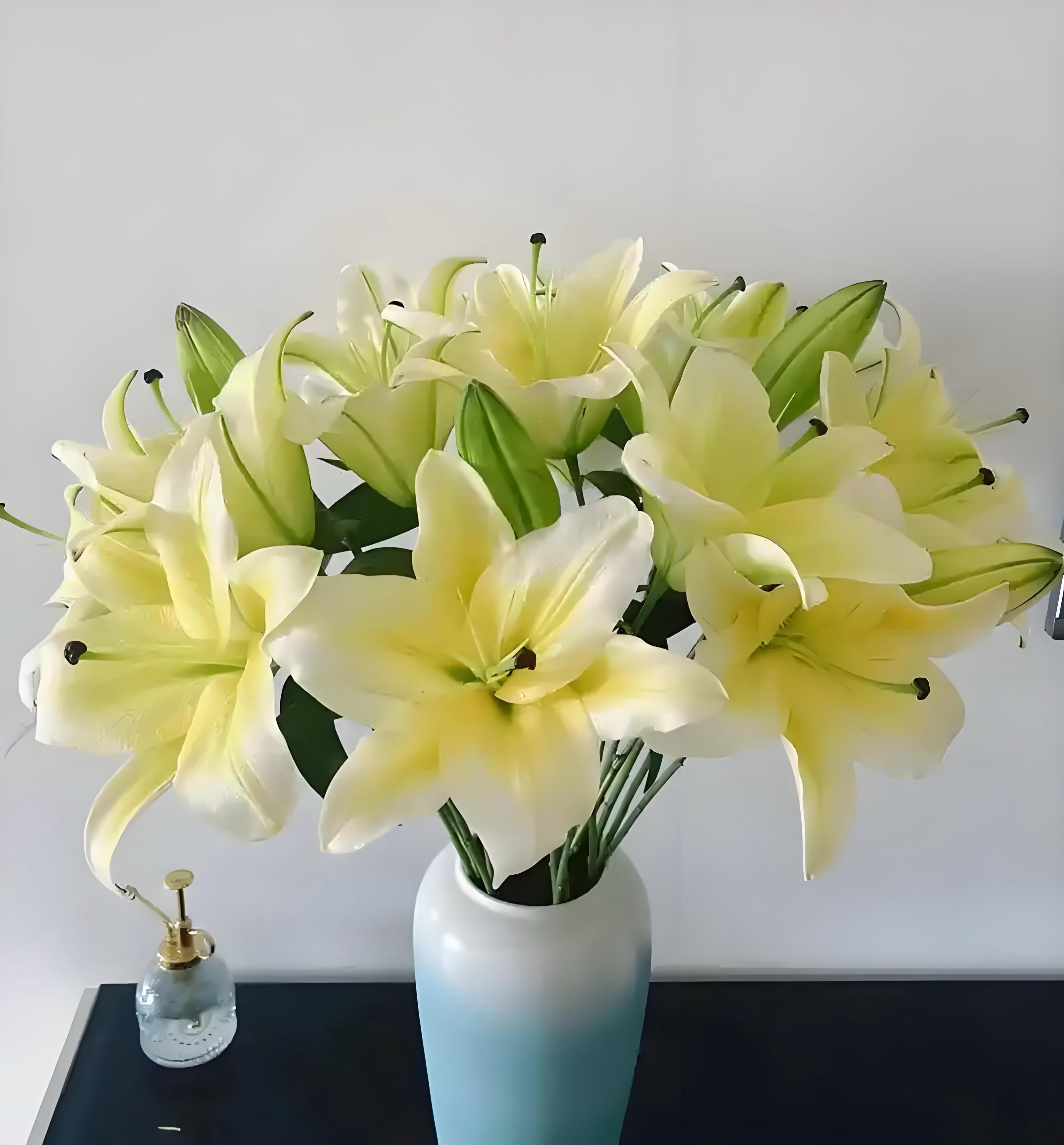 浓香型单头）黄天霸香水百合宠粉鲜花家庭办公室插瓶花