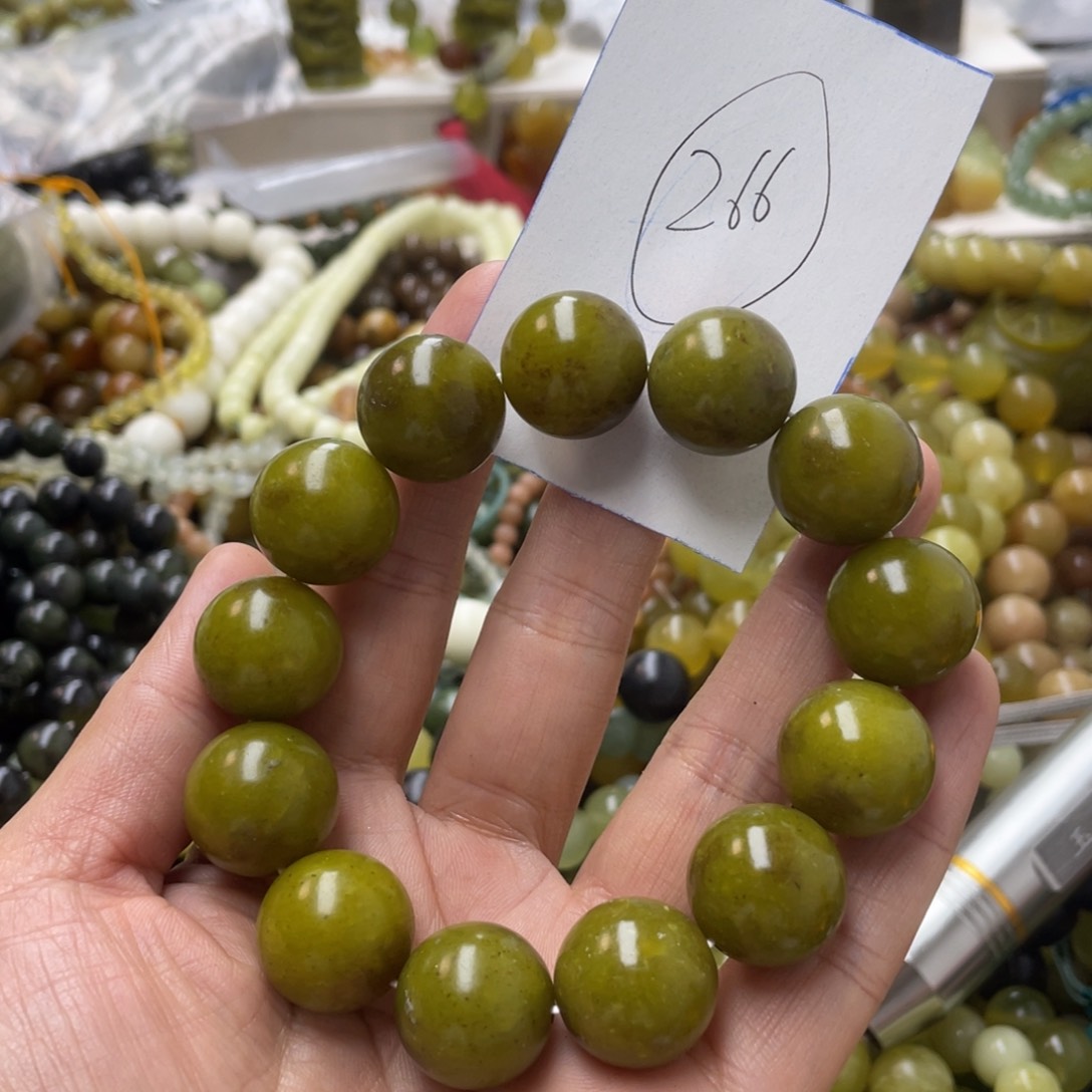 蛇纹石玉手链合金