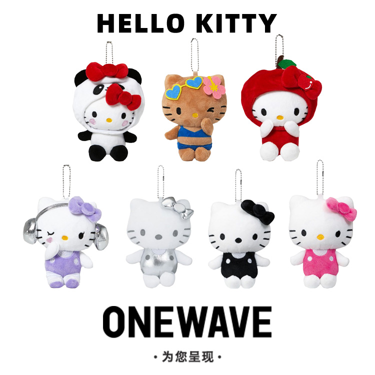 【章自豪专属】avail联名hellokitty50周年纪念款黑白限定挂件