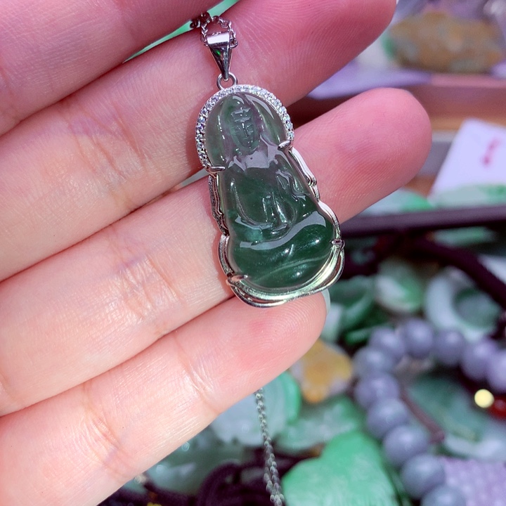 翡翠未镶嵌吊坠(不含链)