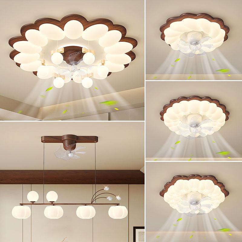 全光谱套餐2025新款创意中古奶油风套餐温馨浪漫简约吸顶灯