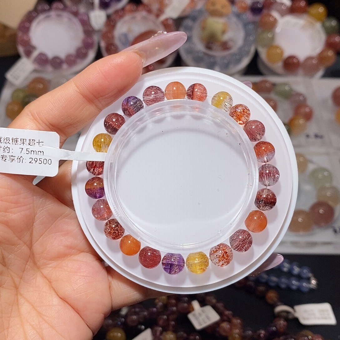 水晶手链未镶嵌糖果超七