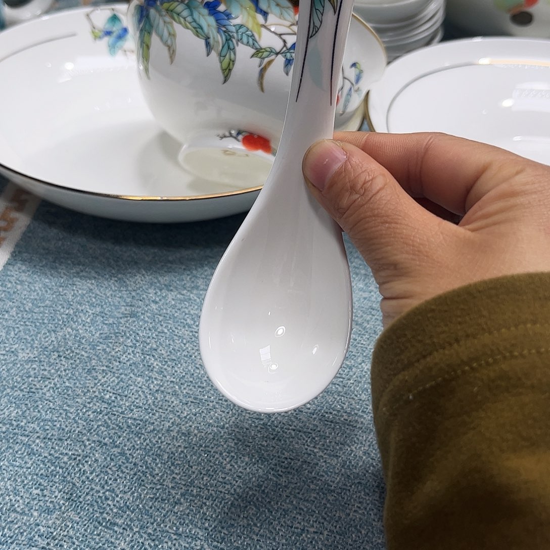 瓷片荔枝小勺六个荔枝