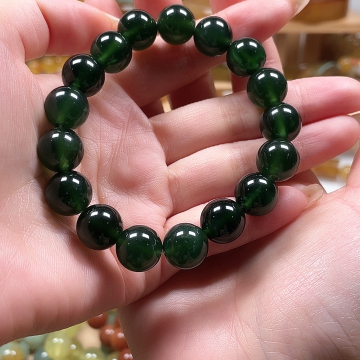 蛇纹石玉手链未镶嵌?****n