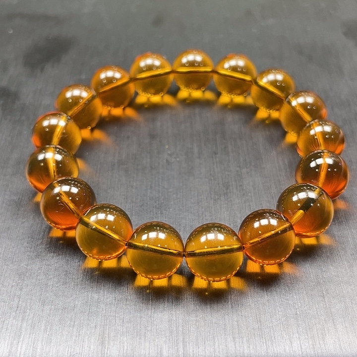 琥珀未镶嵌手串缅甸天然琥珀血红茶 卡12