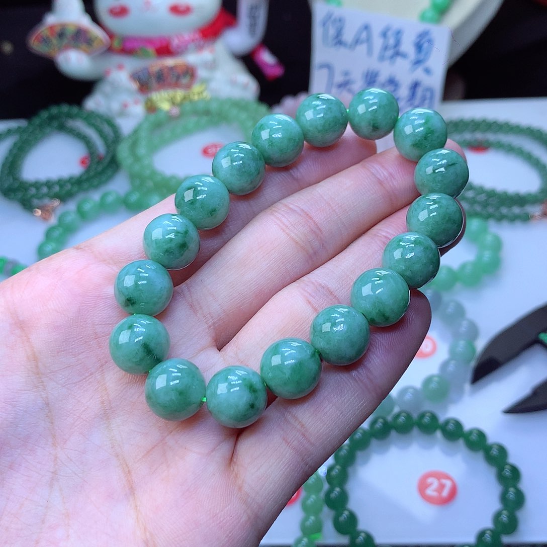 翡翠毛衣链未镶嵌