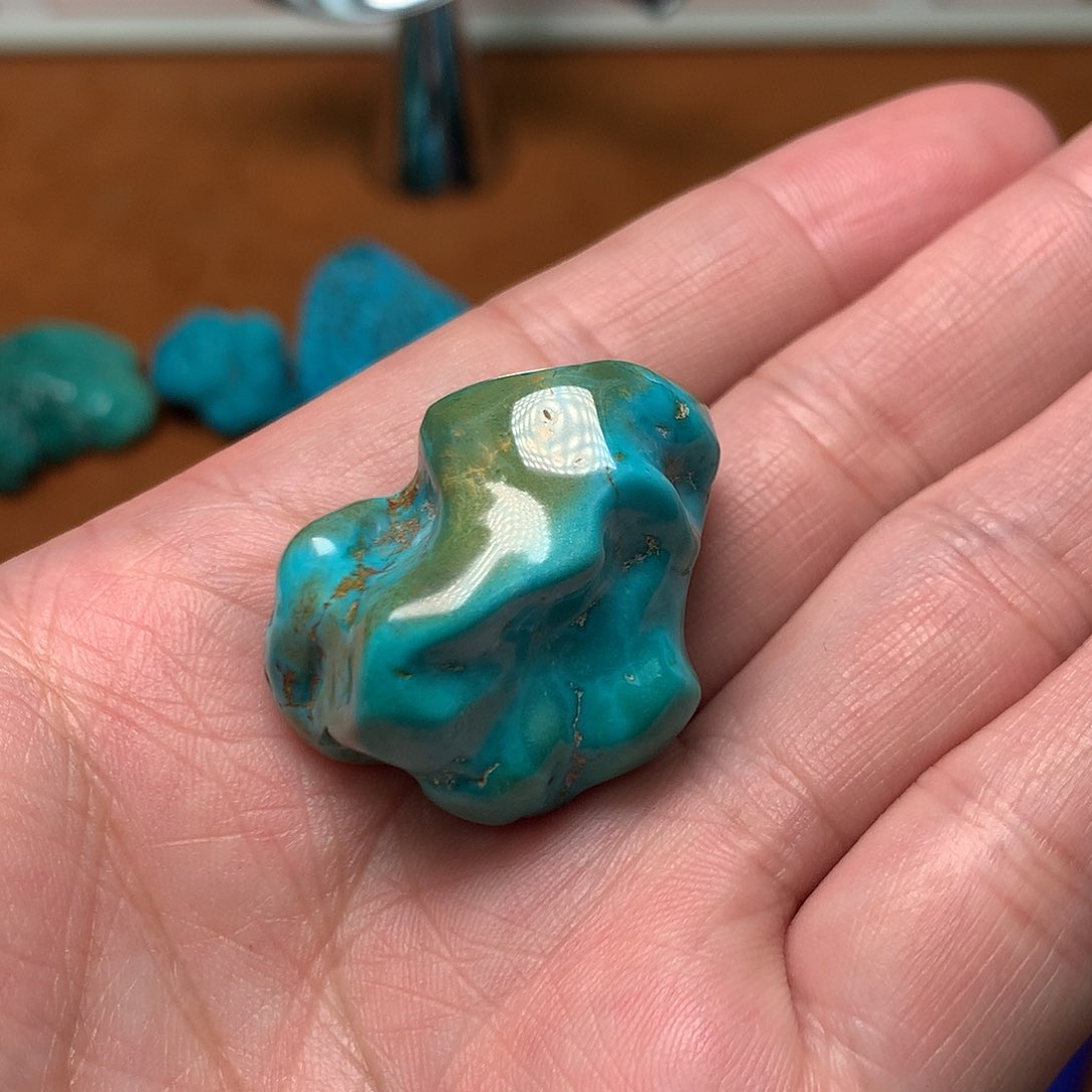 绿松石珠宝奇石未镶嵌琦***箱