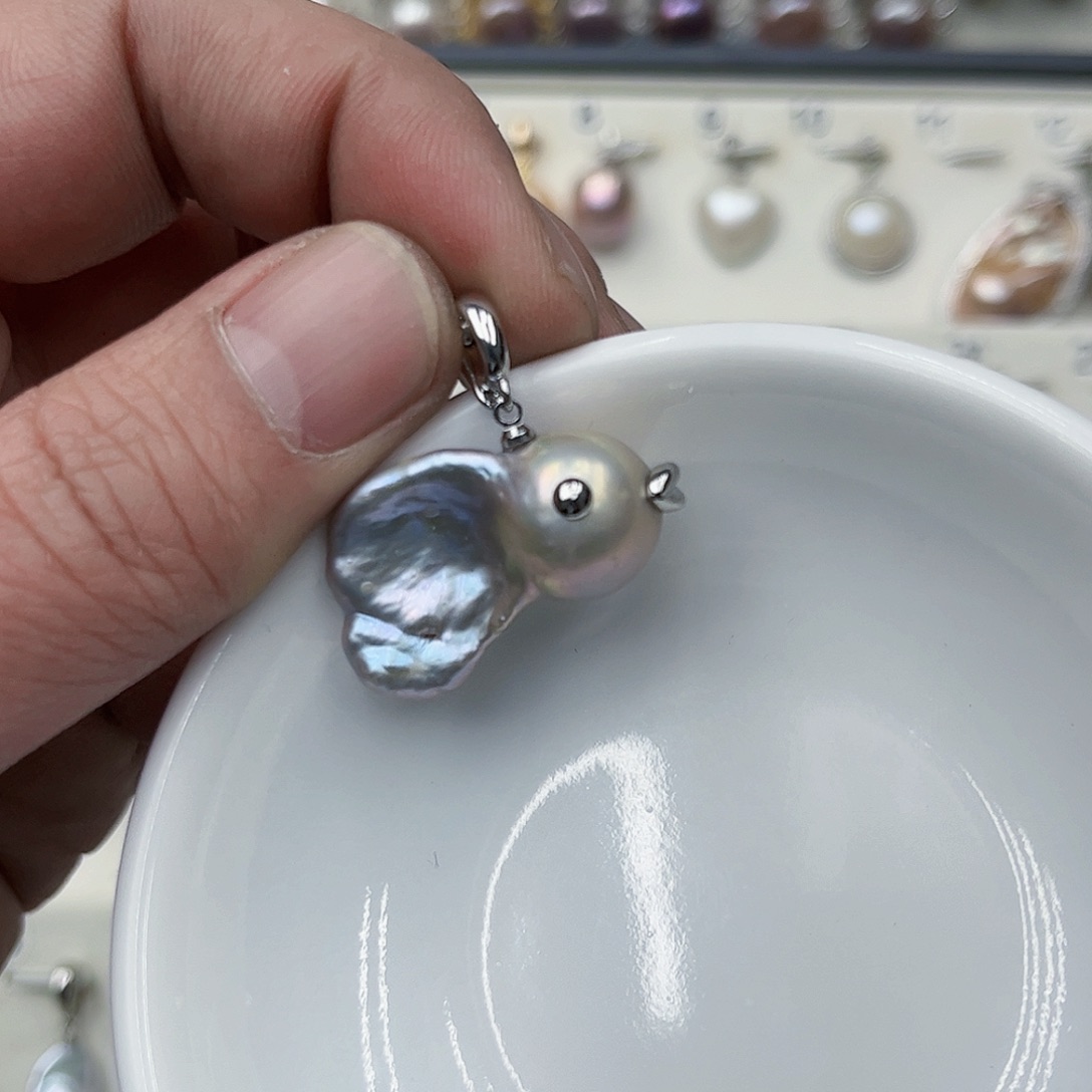 淡水珍珠吊坠(不含链)未镶嵌依**言06
