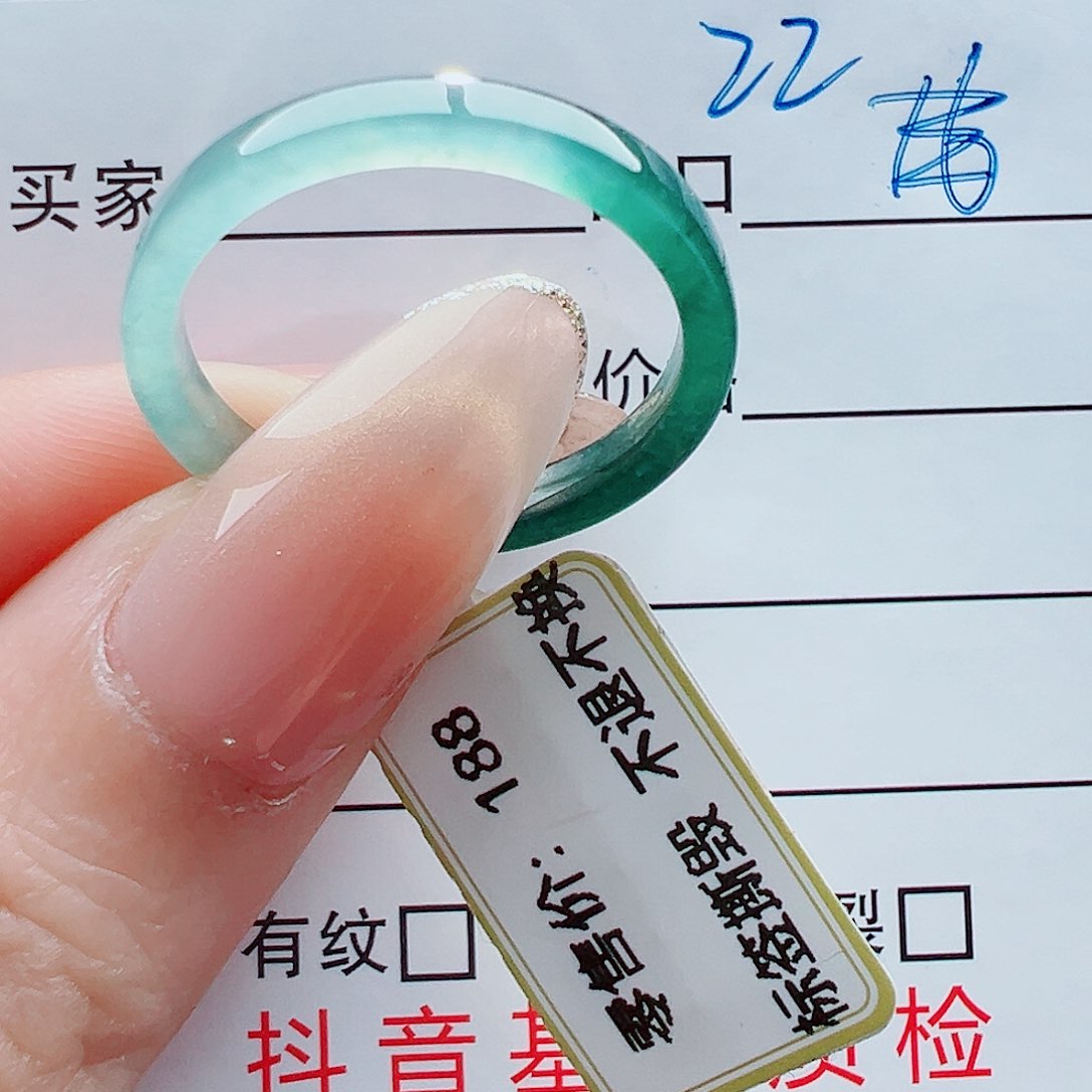 未镶嵌戒指翡翠福**棚戒圈