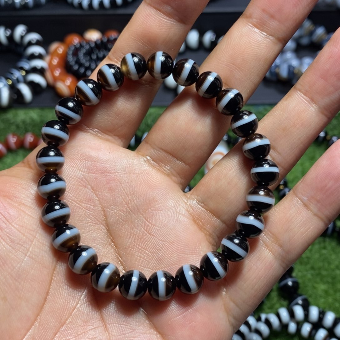 玛瑙/玉髓一线药师玛瑙手串未镶嵌8