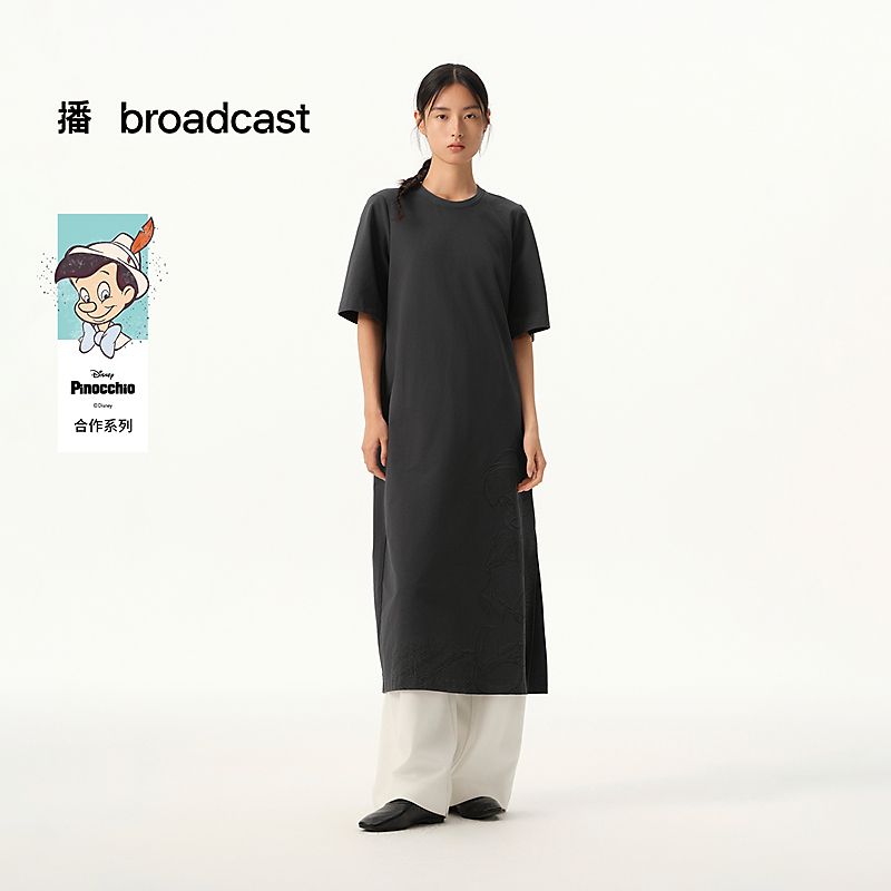 broadcast/播【匹诺曹联名】女款长裙洋气新款夏季连衣裙BDT1LD1248