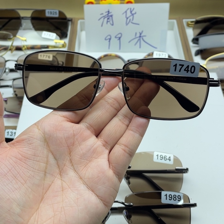 茶水晶全框眼镜 1740