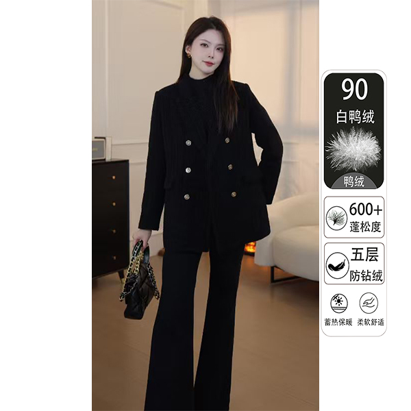 2025新款冬季羽绒服西装外套高端气质显瘦外套上衣