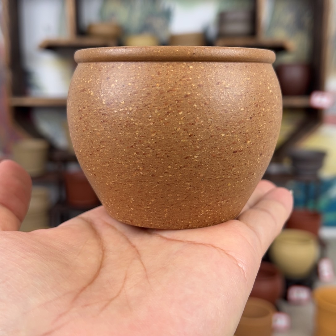 紫砂茶杯拙器甄选，纯原本矿。