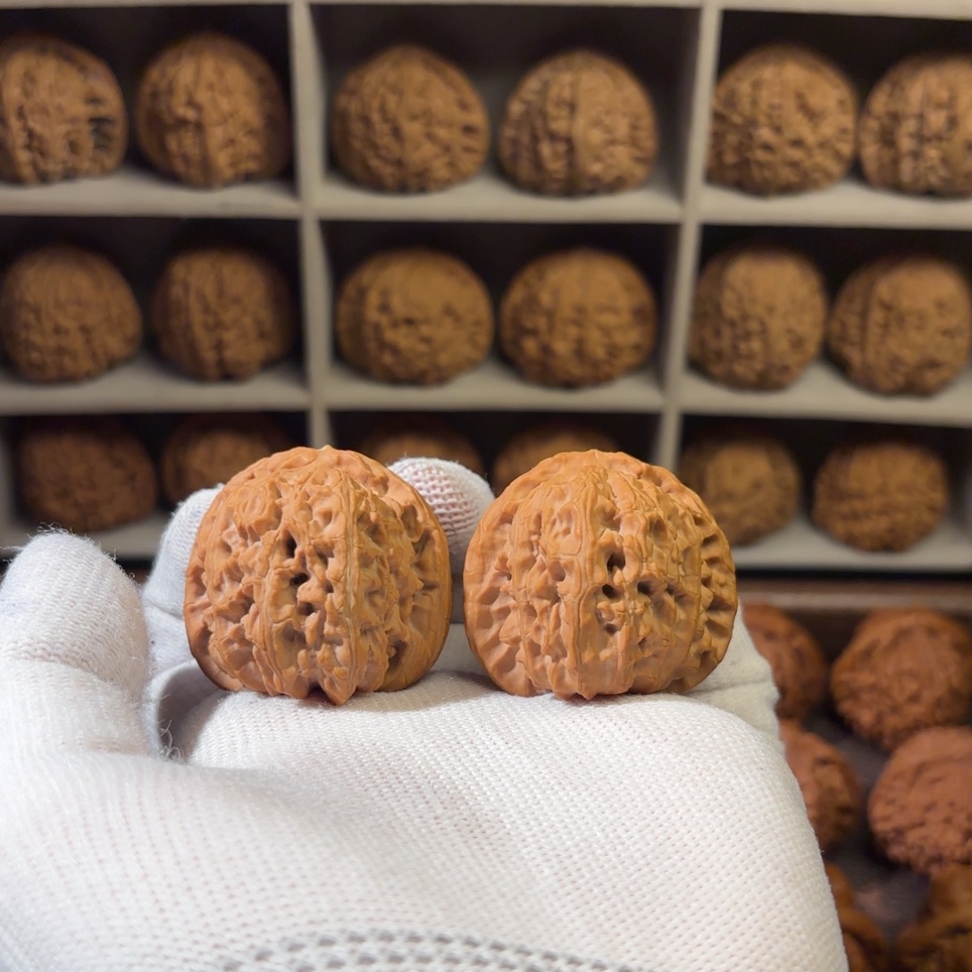 把件文玩核桃41尺全品白狮子