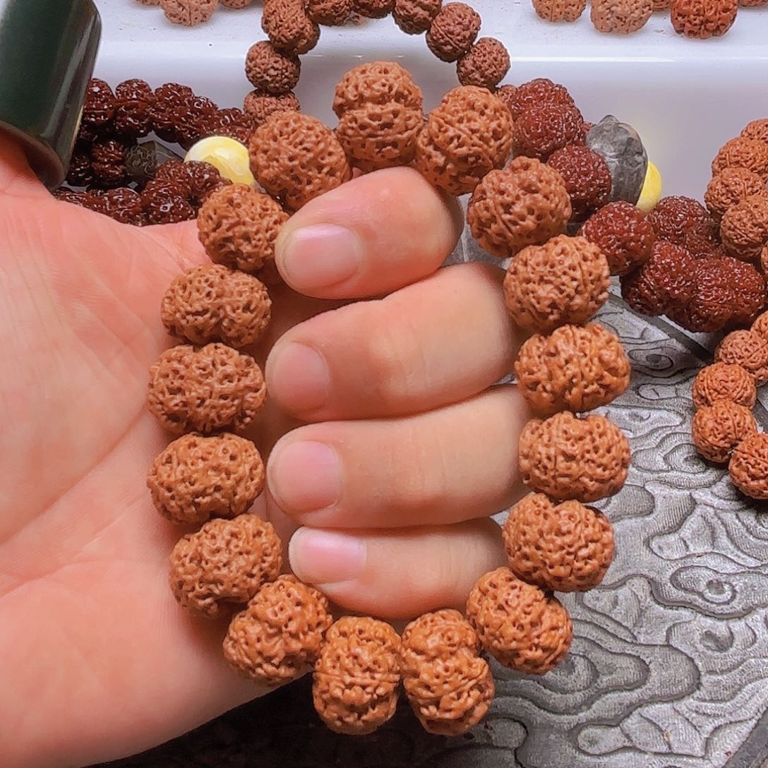 手串金刚菩提V305-21mm 经典五星蜂王