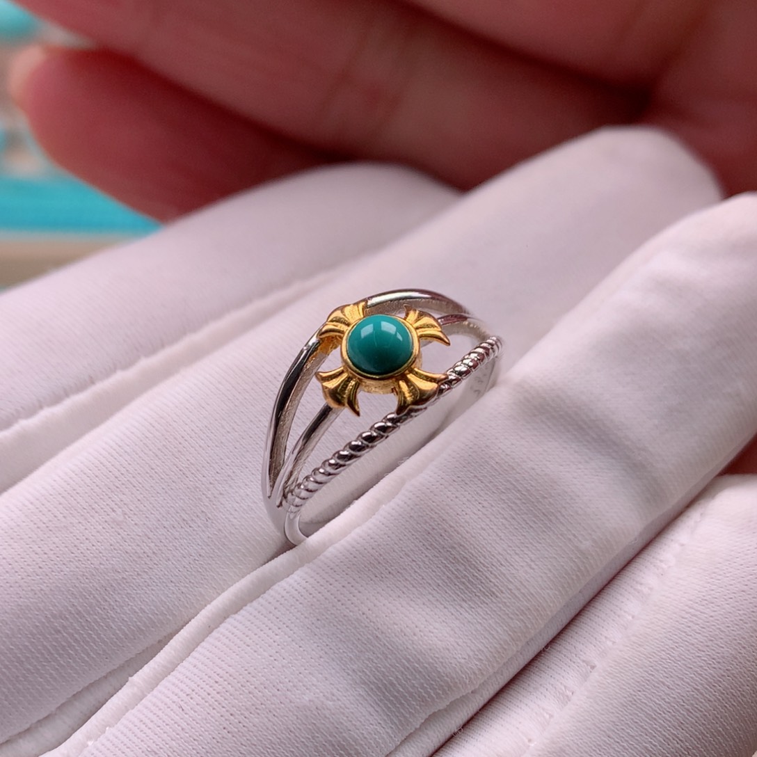 我***o绿松石银S925镶嵌珠宝奇石