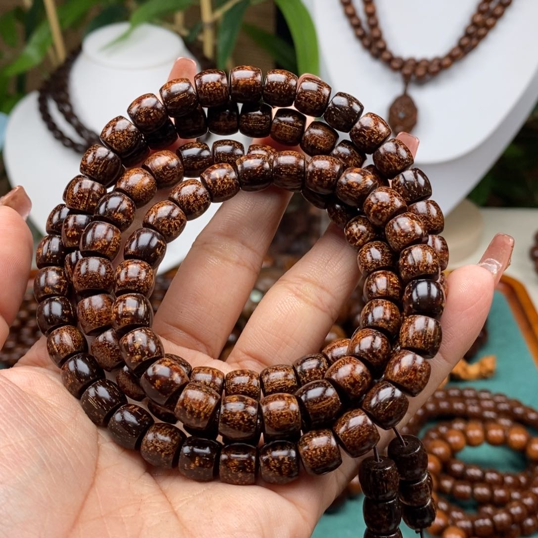 贡木手串/手链贡木8×9黑龙火焰西瓜龙