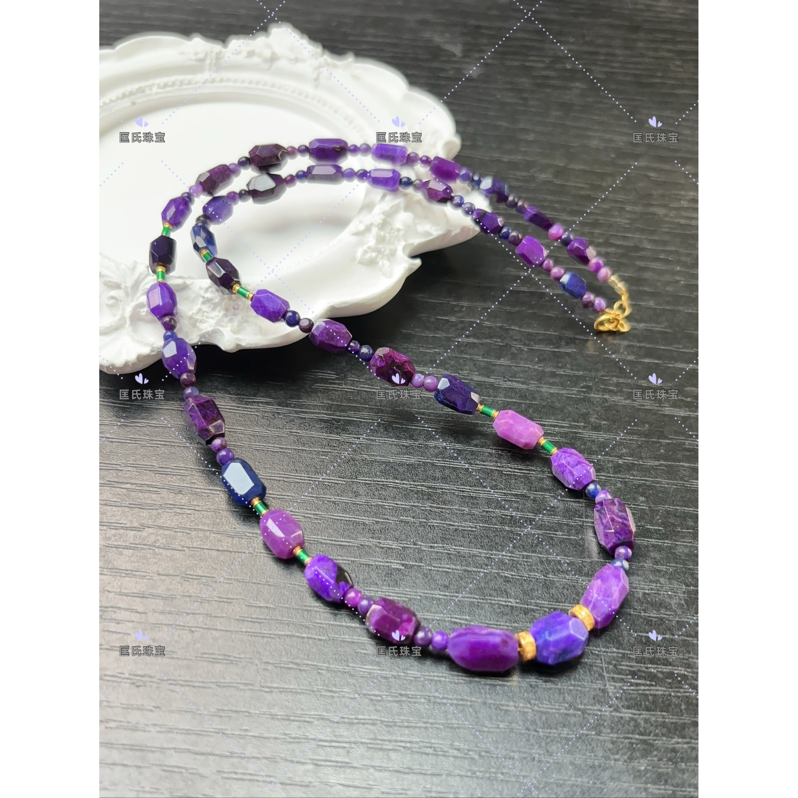 匡氏推荐 18K收藏级皇家紫切面项链Z-HL-A0336（多样性发一）