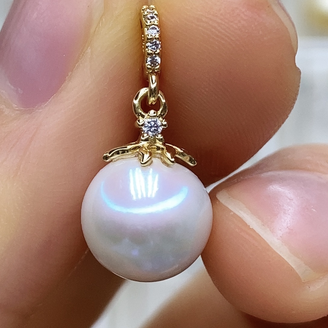 未镶嵌淡水珍珠吊坠(赠链)