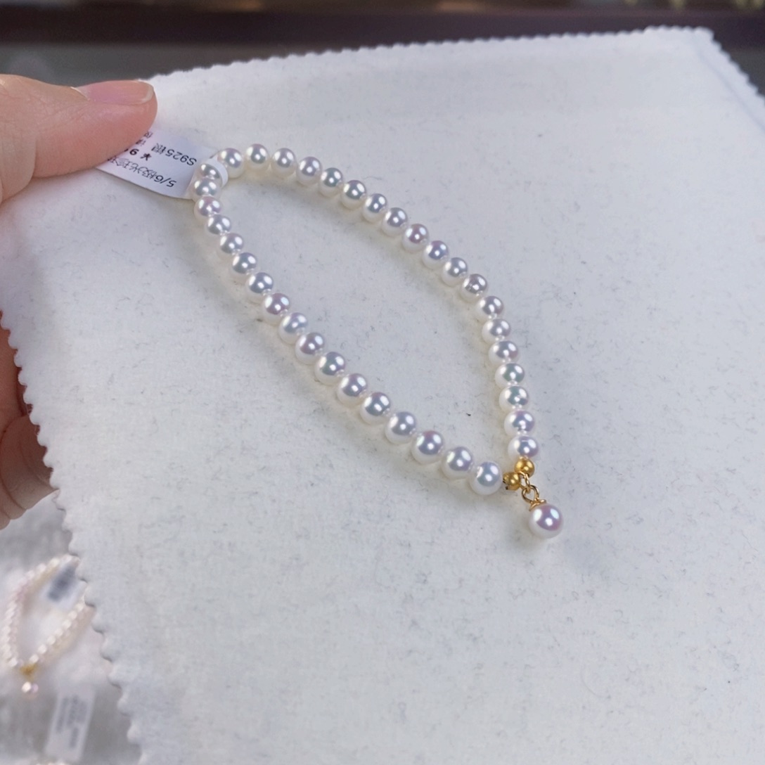 淡水珍珠手绳银S925镶嵌