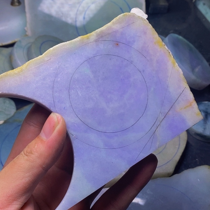 定制翡翠正圈未镶嵌外**九手镯料