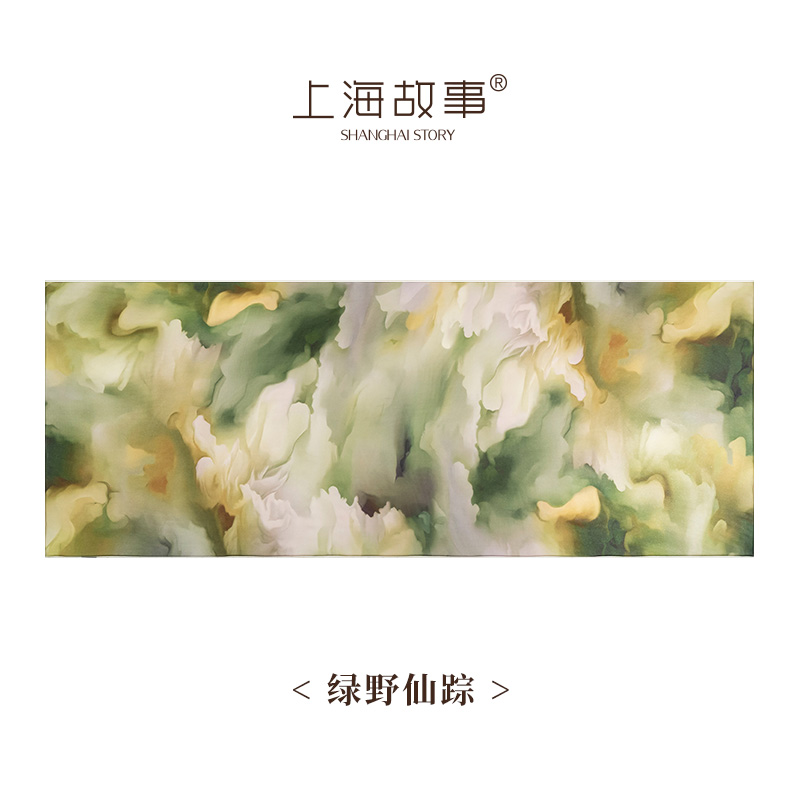 上海故事绿野仙踪100%桑蚕丝丝巾防晒披肩外搭洋气高档2026新款女
