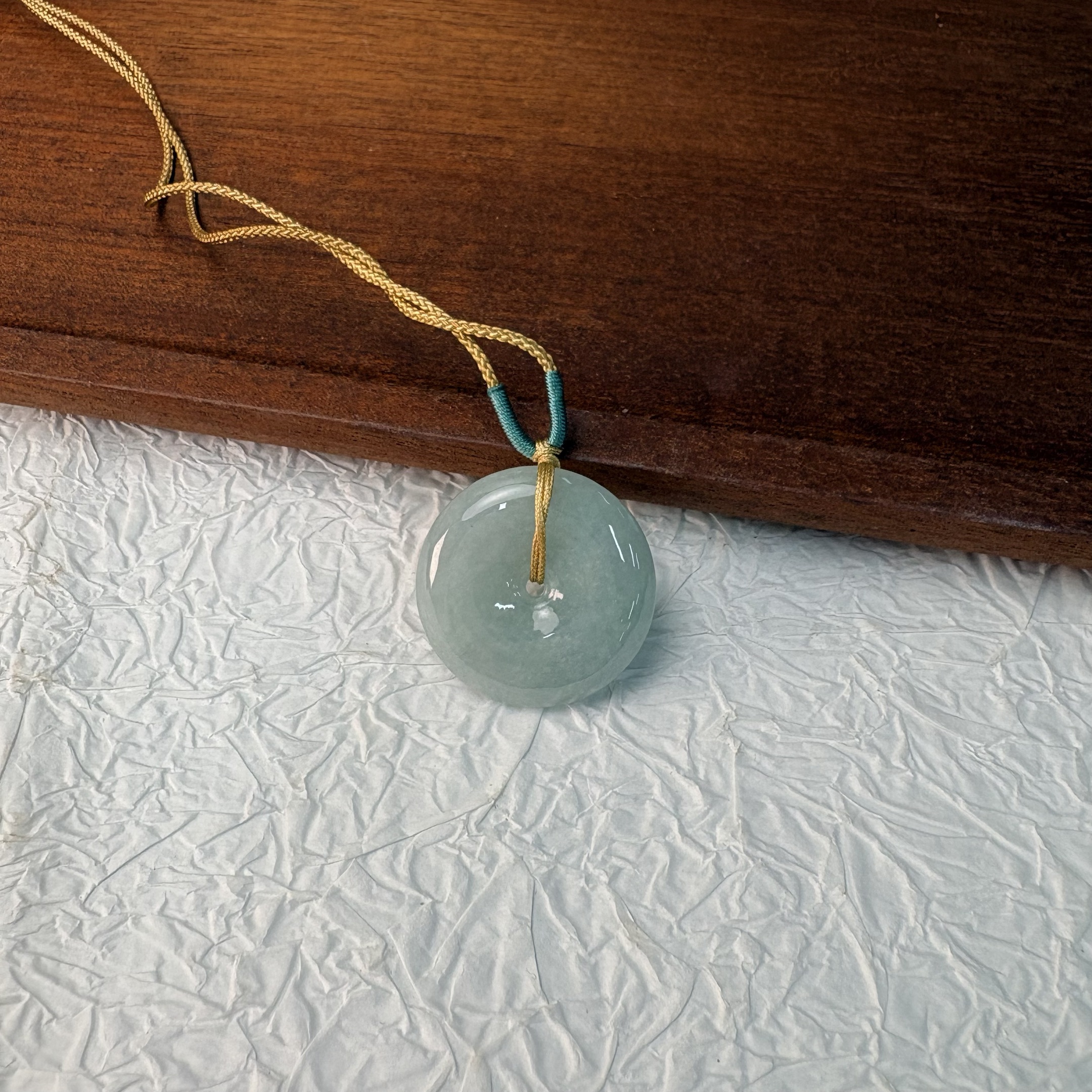 【七七专属】翡翠绑绳平安扣吊坠 多样性发一 KYLL1101-07