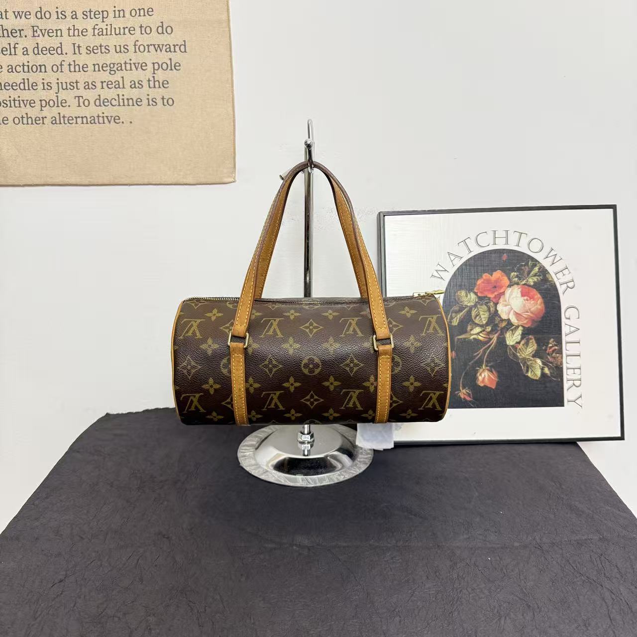 95新 LouisVuitton/路易威登 lv黄皮巴比龙26/手提包单肩包斜挎包