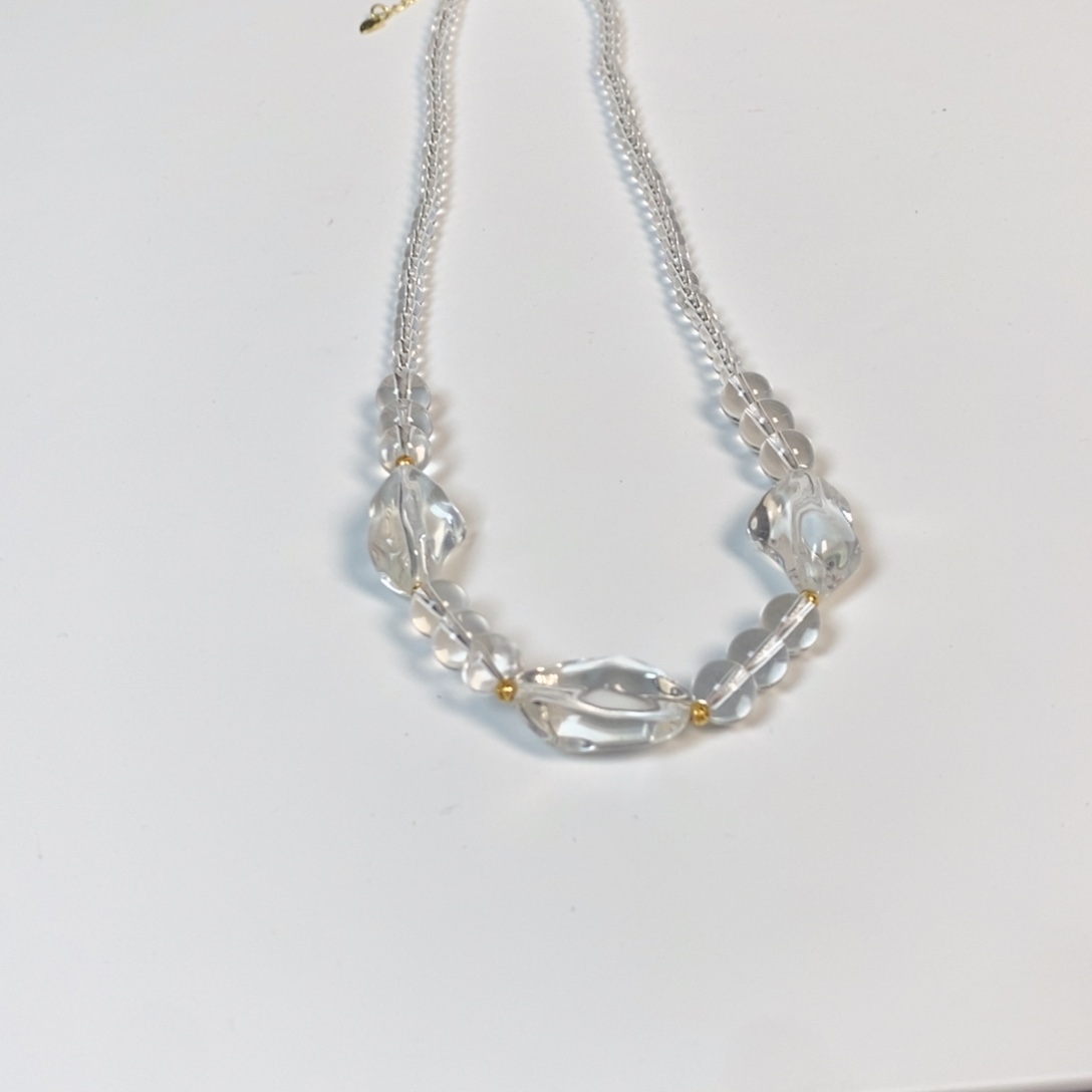 项链白水全净体 冰块随行