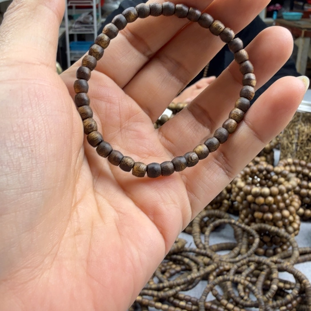 沉香沉香香囊04古珠小米珠单圈九九沉