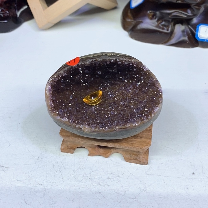 紫晶摆件未镶嵌莹