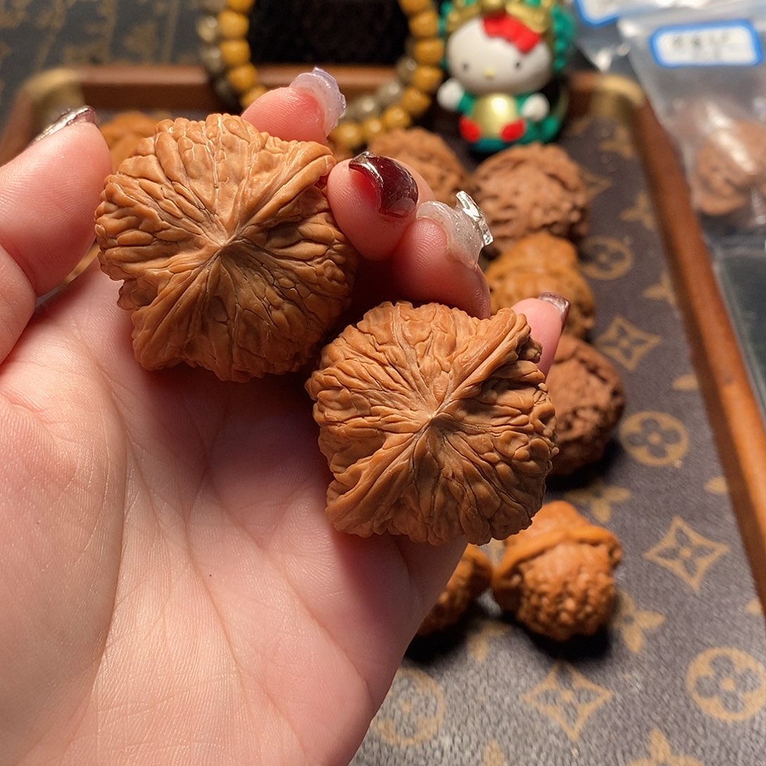 桃核把件奔**吧全品磨盘42