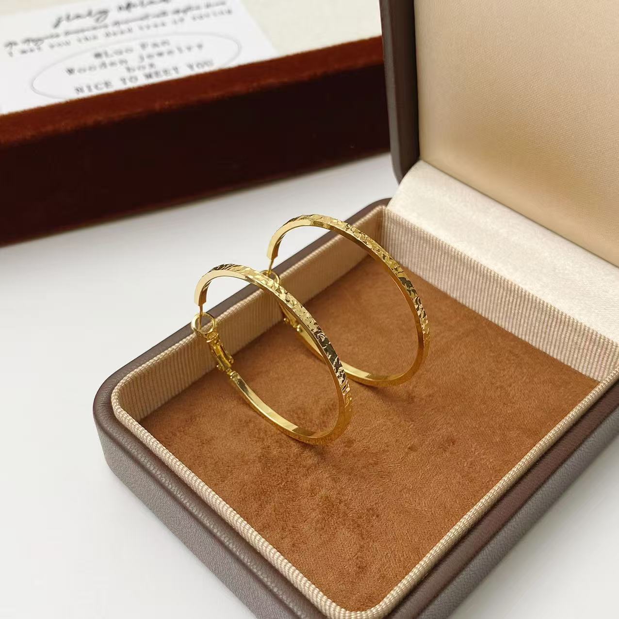 铜合金耳饰 佳佳（Y229） 内径36毫米 耳环