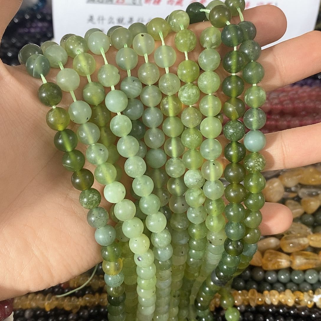 玛瑙/玉髓珠宝半成品未镶嵌一条天然8mm袖玉圆珠