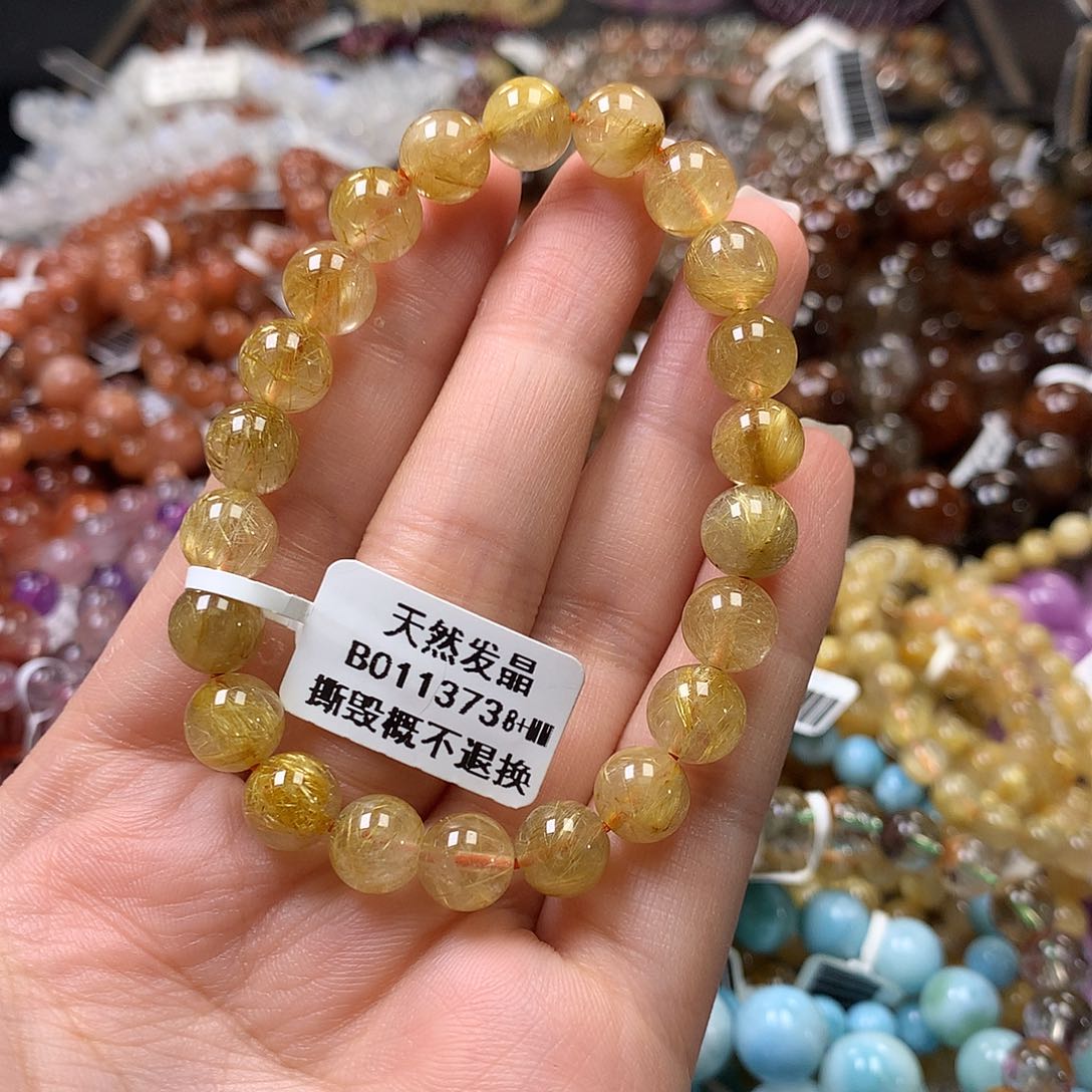 未镶嵌手串水晶，