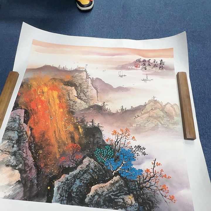 国画书画作品多次