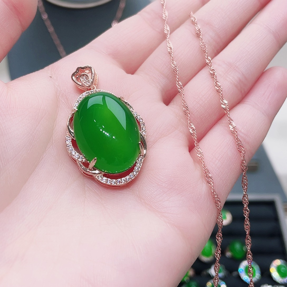 玛瑙/玉髓吊坠(赠链)合金