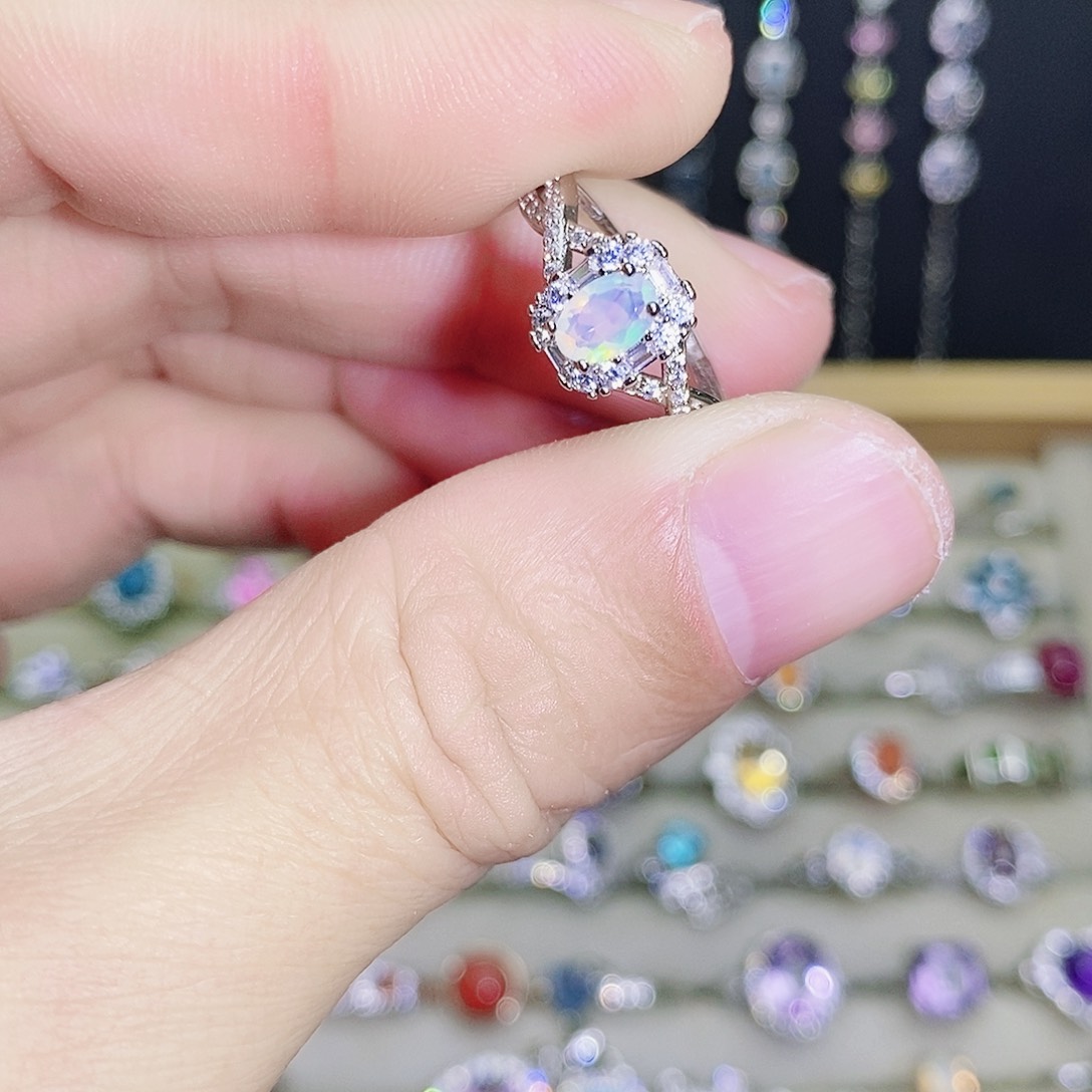 未镶嵌欧泊戒指46