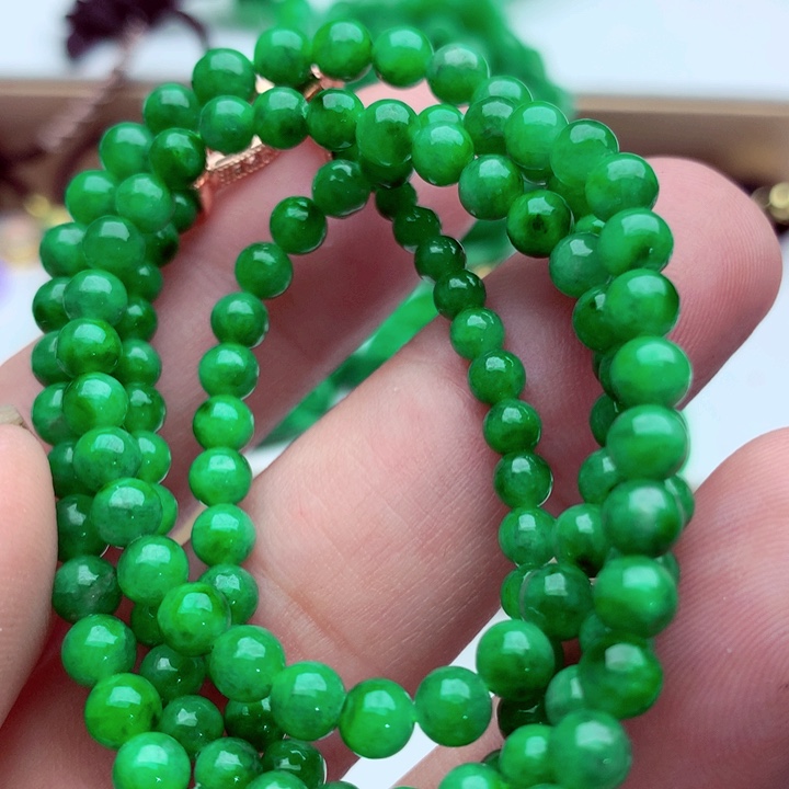 翡翠未镶嵌毛衣链