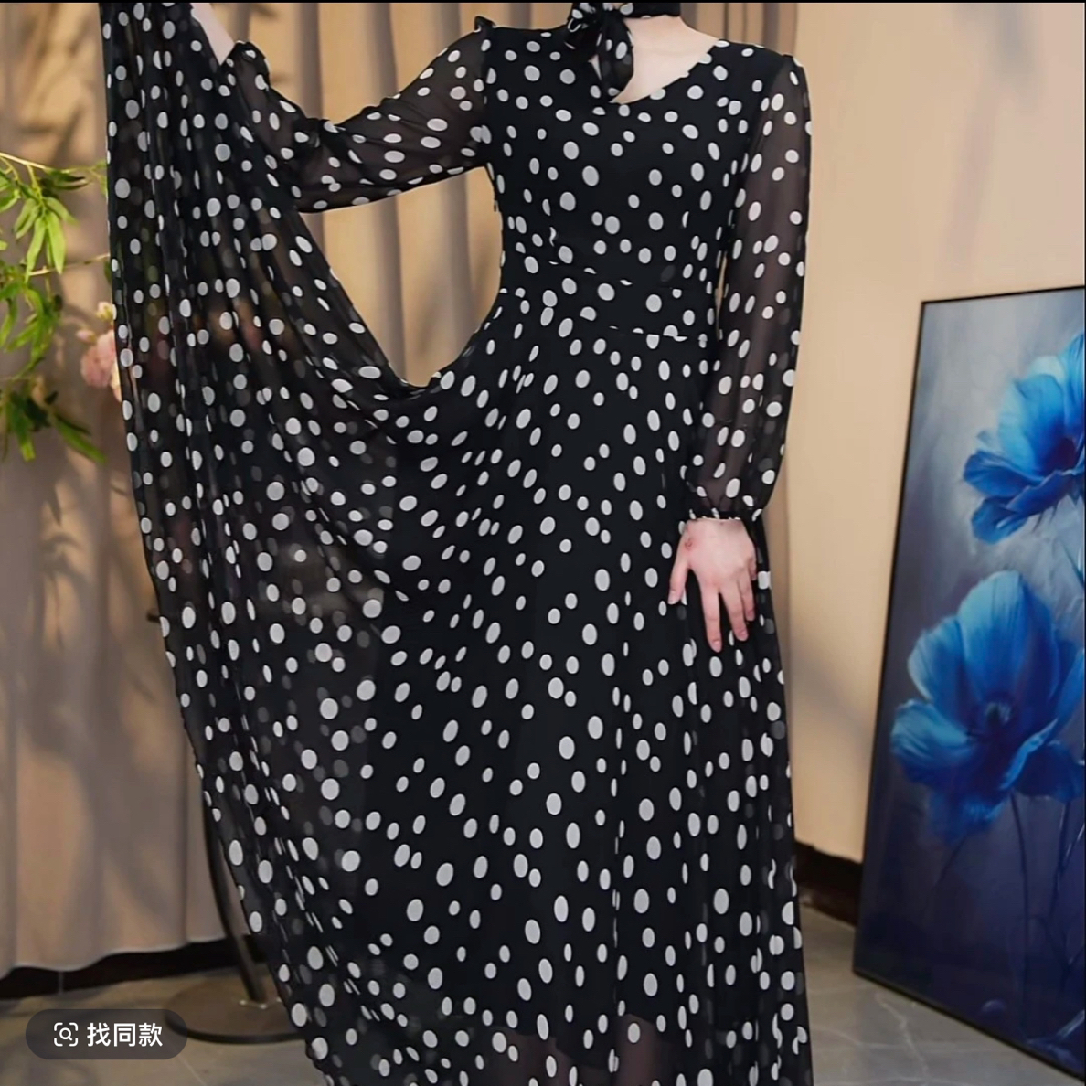 夏新款连衣裙大摆裙长裙碎花雪纺气质显瘦女士飘逸36-250A