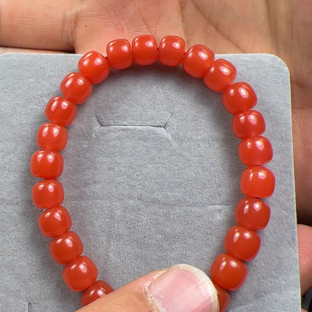 南红玛瑙手串未镶嵌