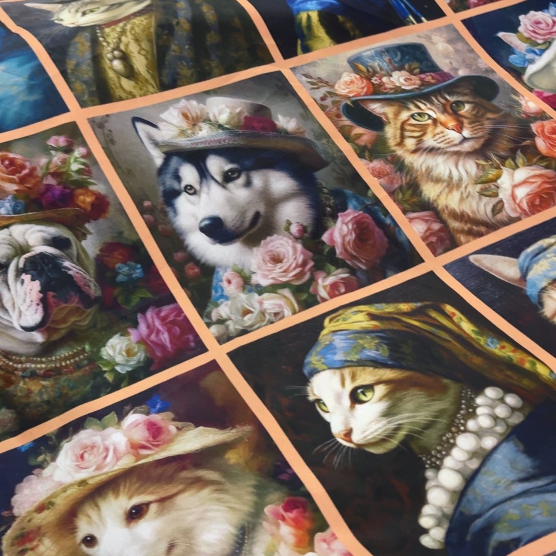 棉纯棉平布0.72米价X1.1米宽F生日快乐微瑕