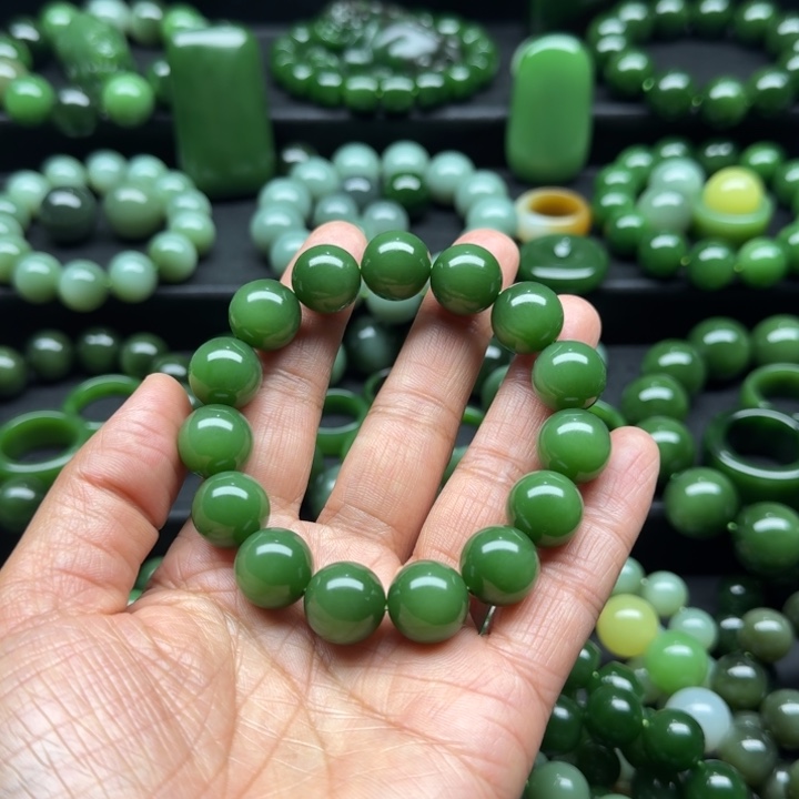 和田玉（碧玉）手串未镶嵌君*天