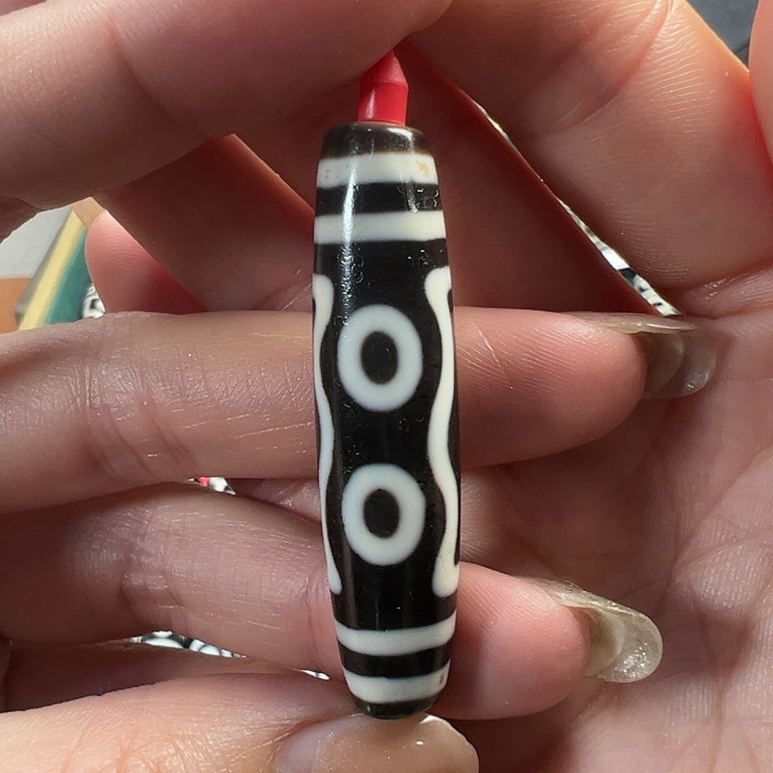 玛瑙/玉髓未镶嵌珠宝半成品聚缘杵四眼