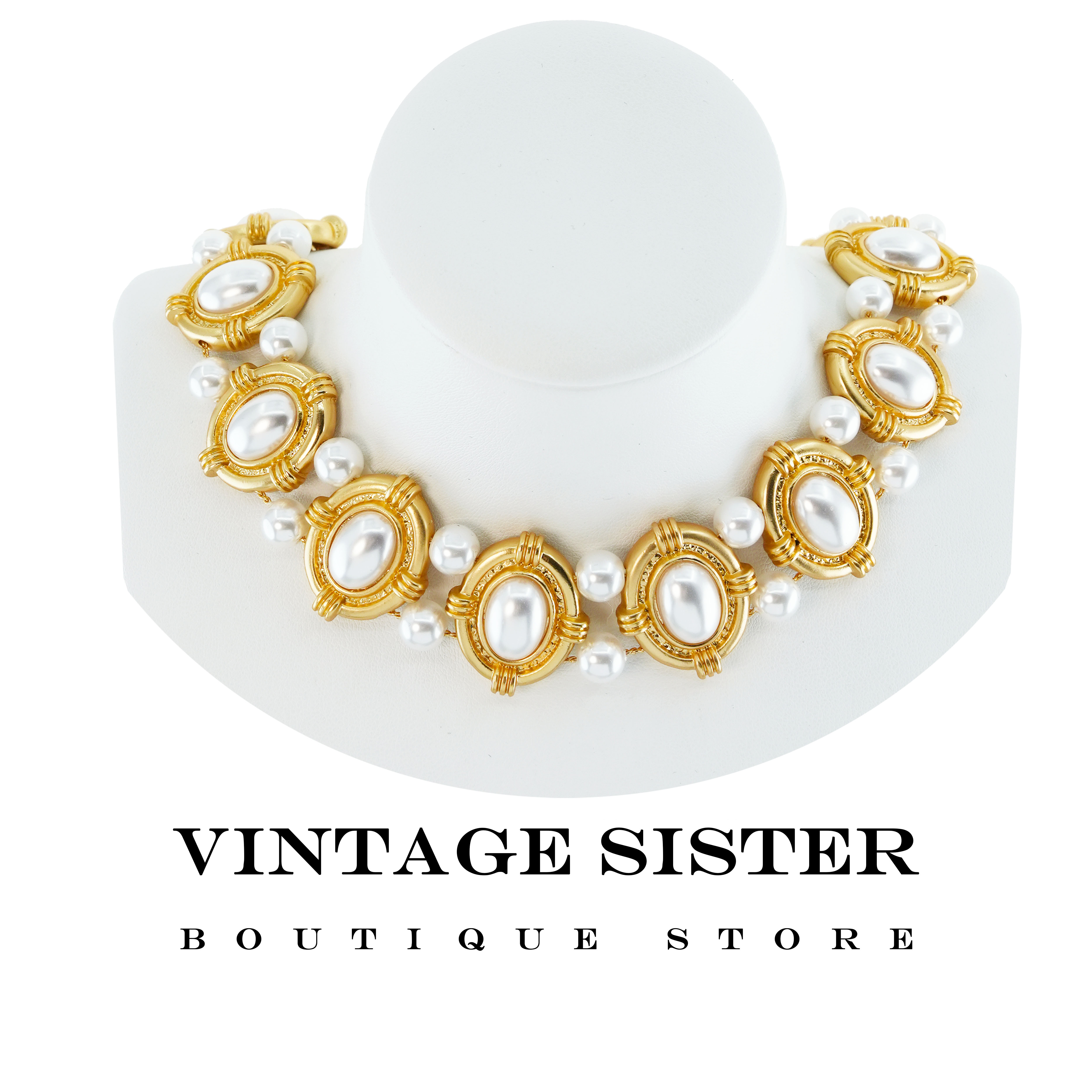 VINTAGE SISTER 合金项链 3559露西娅夫人珠珠项链时尚气质欧美女