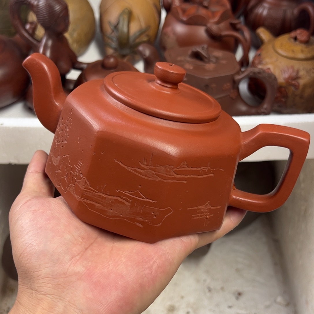 茶壶紫砂宜兴原矿紫砂壶500毫升容量