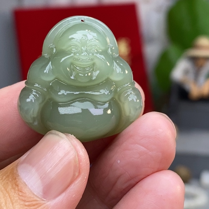 淡***定和田玉未镶嵌颈饰