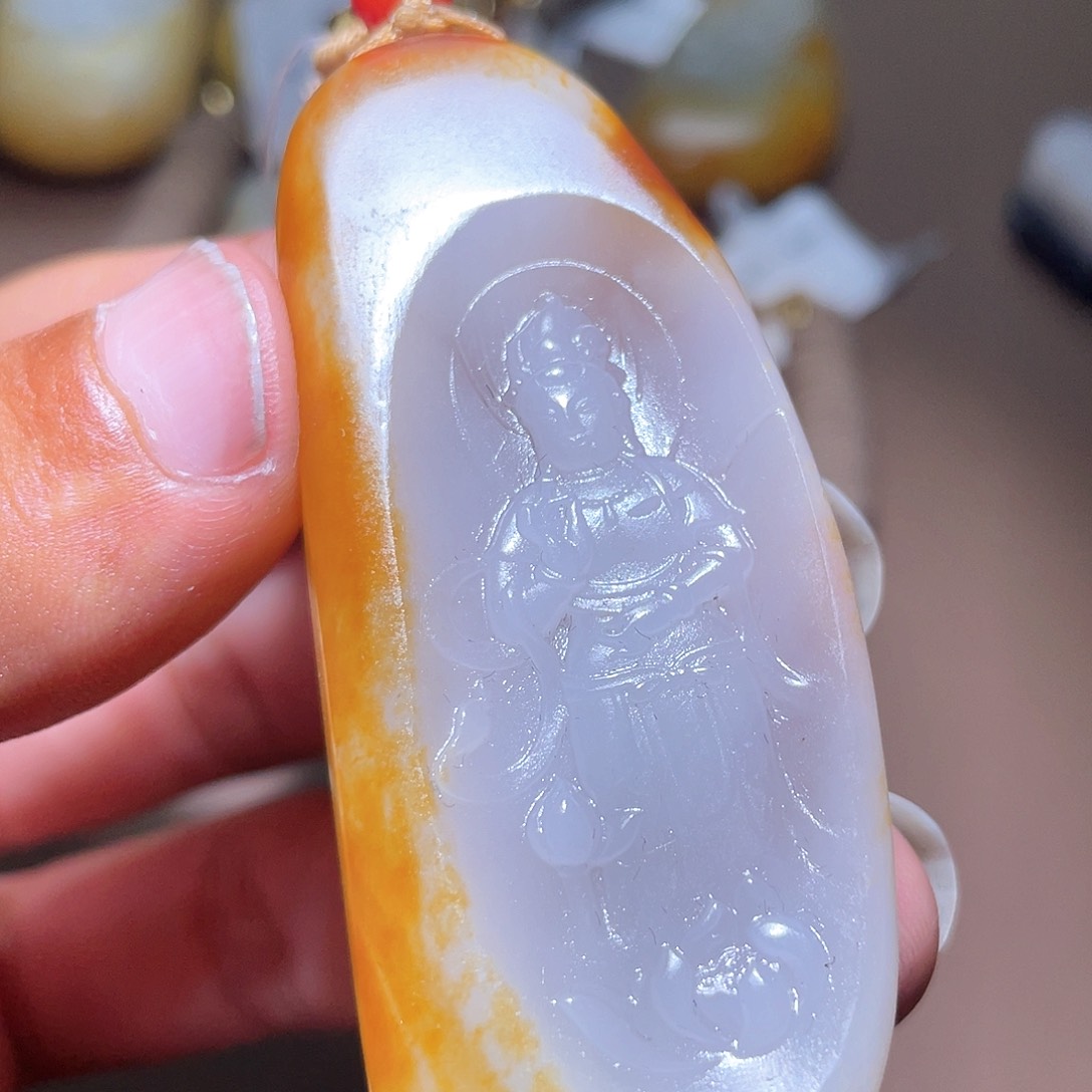 和田玉未镶嵌挂件D2